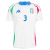 Camisola Itália DiMarco 3 Homen Equipamento 2ª Euro 2024